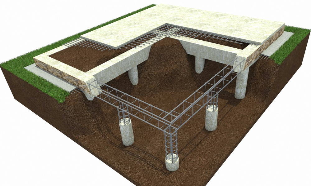 Свайно-ростверковый фундамент лучшее основание для здания. Его допустимо использовать в наиболее сложных условиях, позволяют возводить постройки на проблемных участках.